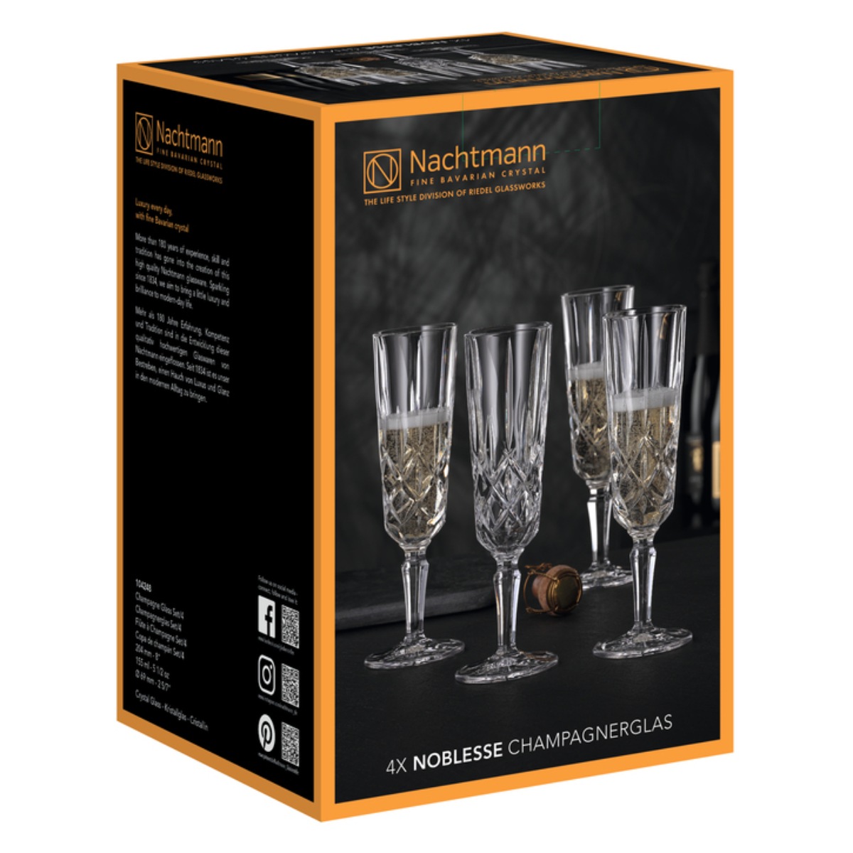 Noblesse Champagne Flute Set of 4 image number null